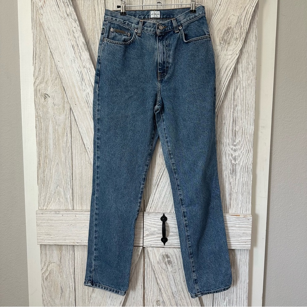 Vtg Calvin Klein VINTAGE 90s High Waisted Tapered Denim Jean